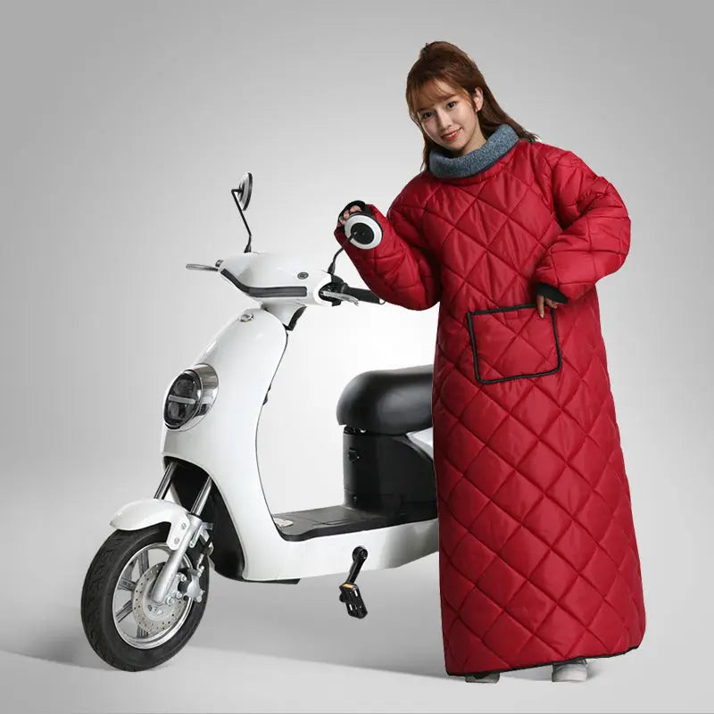 Housse Pour Moto Imperméable ZILARO Maroon-XXL plus handle