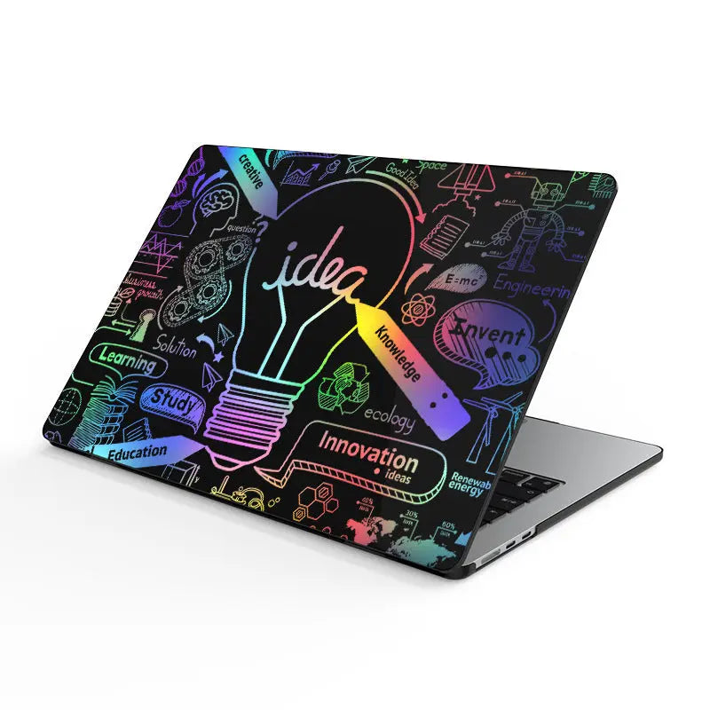 Housse Pour Ordinateur Plastique LUMIO Colorful Black Shell-Air13 Inch A2681