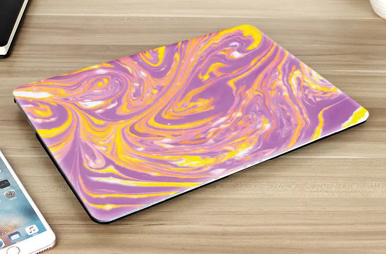 Housse Pour Ordinateur Plastique Marbre MARMENA Purple Yellow-13pro Retina