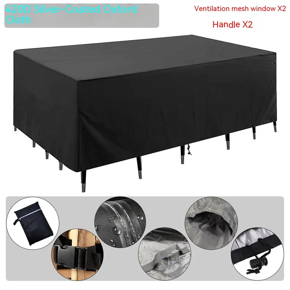 Housse Pour Table Jardin Imperméable OXELIA Style A-270x180x89cm