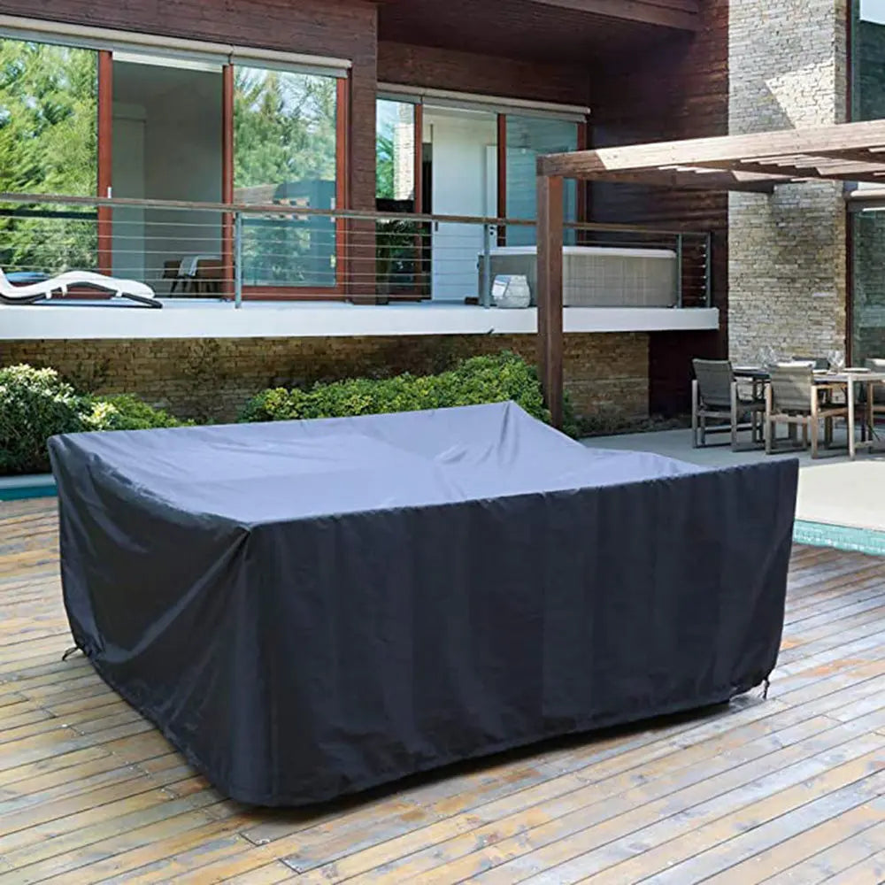 Housse Pour Table Jardin Imperméable PROTEKO Black-140X90X60cm
