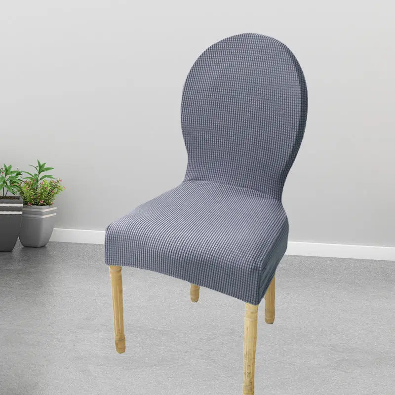 Housse Protection Chaise Élastique VELOXA Dark Gray-Same Style Universal