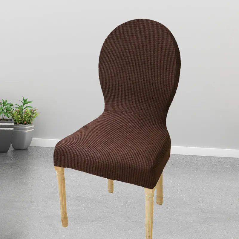 Housse Protection Chaise Élastique VELOXA Deep Coffee-Same Style Universal