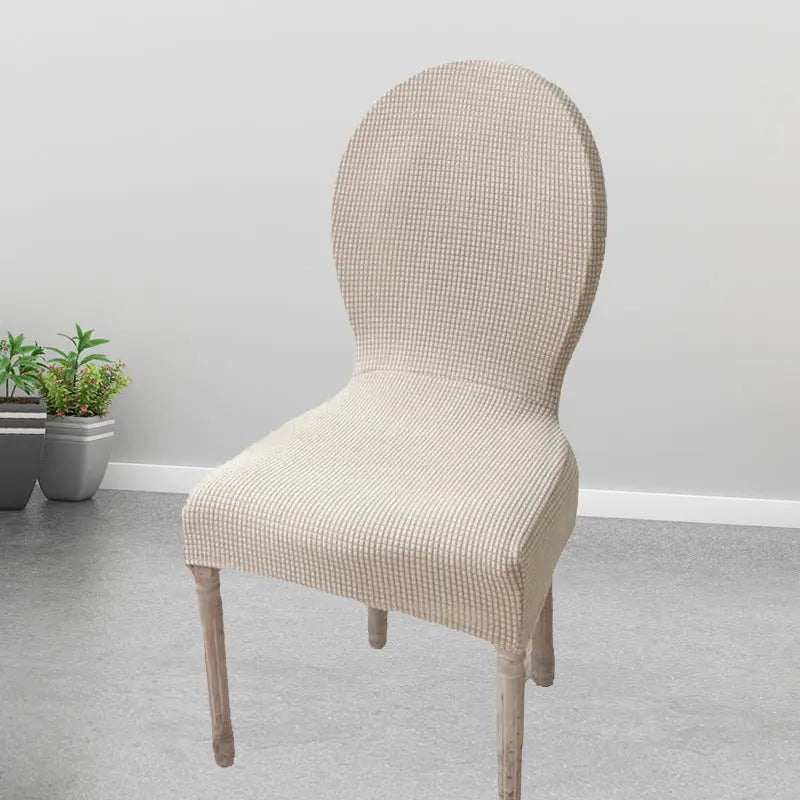 Housse Protection Chaise Élastique VELOXA Light Khaki-Same Style Universal
