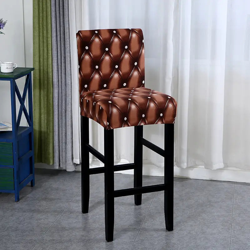 Housse Protection Chaise Extensible MAGEO Diamond grid coffee
