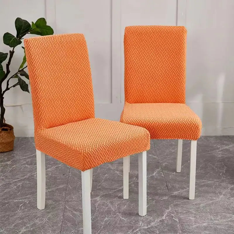 Housse Protection Chaise Jacquard LUMINA Orange-M