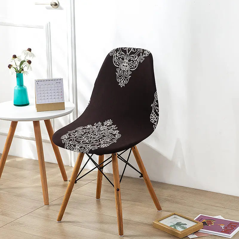 Housse Protection Chaise Moderne ZEBRA Midnight snow lotus