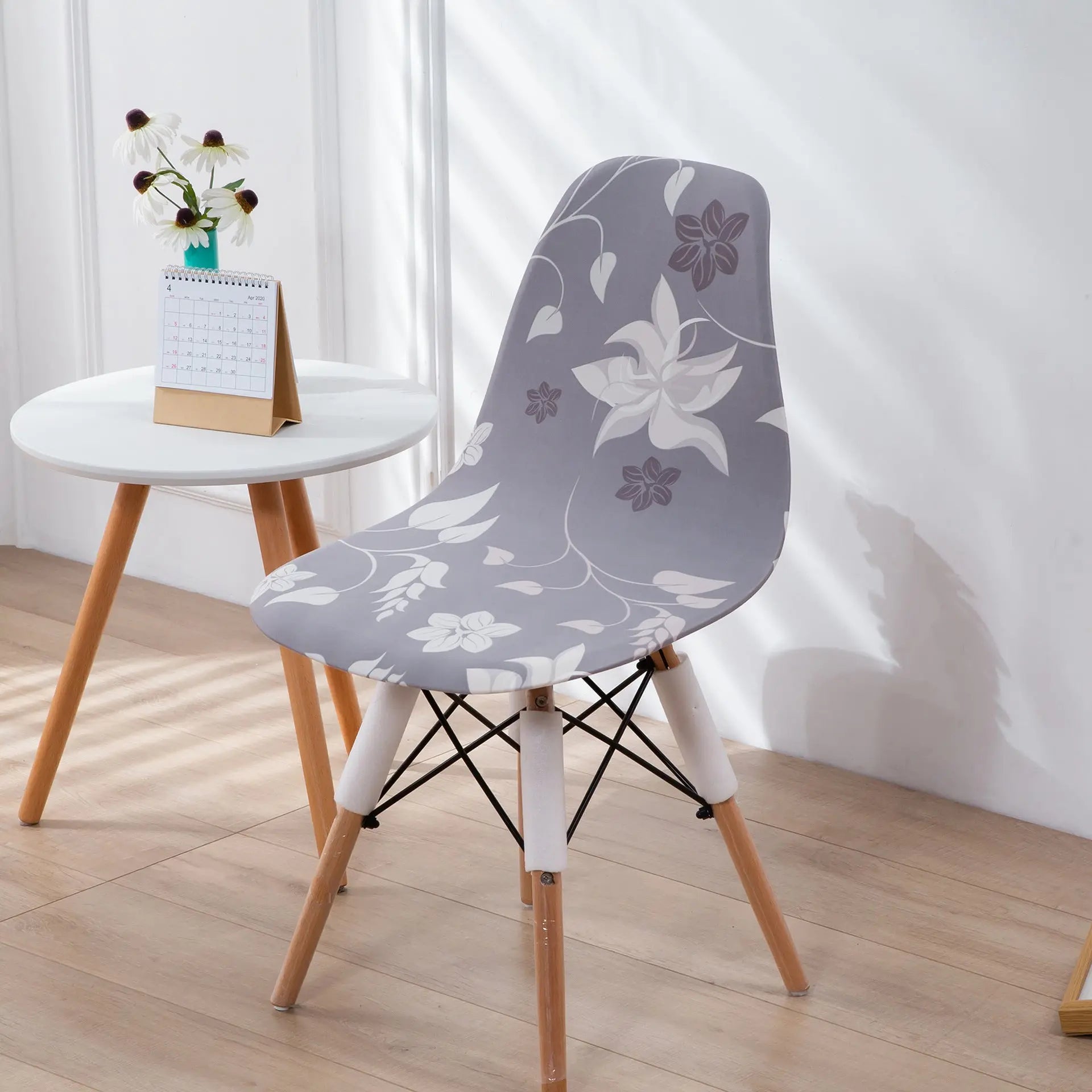 Housse Protection Chaise Moderne ZEBRA Simple gray