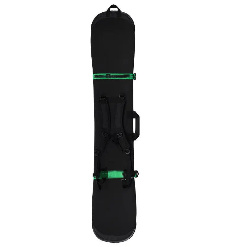 Housse Snowboard Imperméable DIVARO Black Green Ribbon-Single shoulder-120CM to 129CM