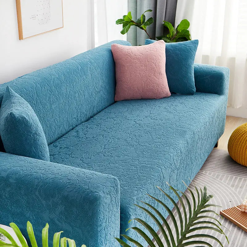 Housse Soderhamn Polyester Moderne VELINA European Flower Lake Blue-Single size