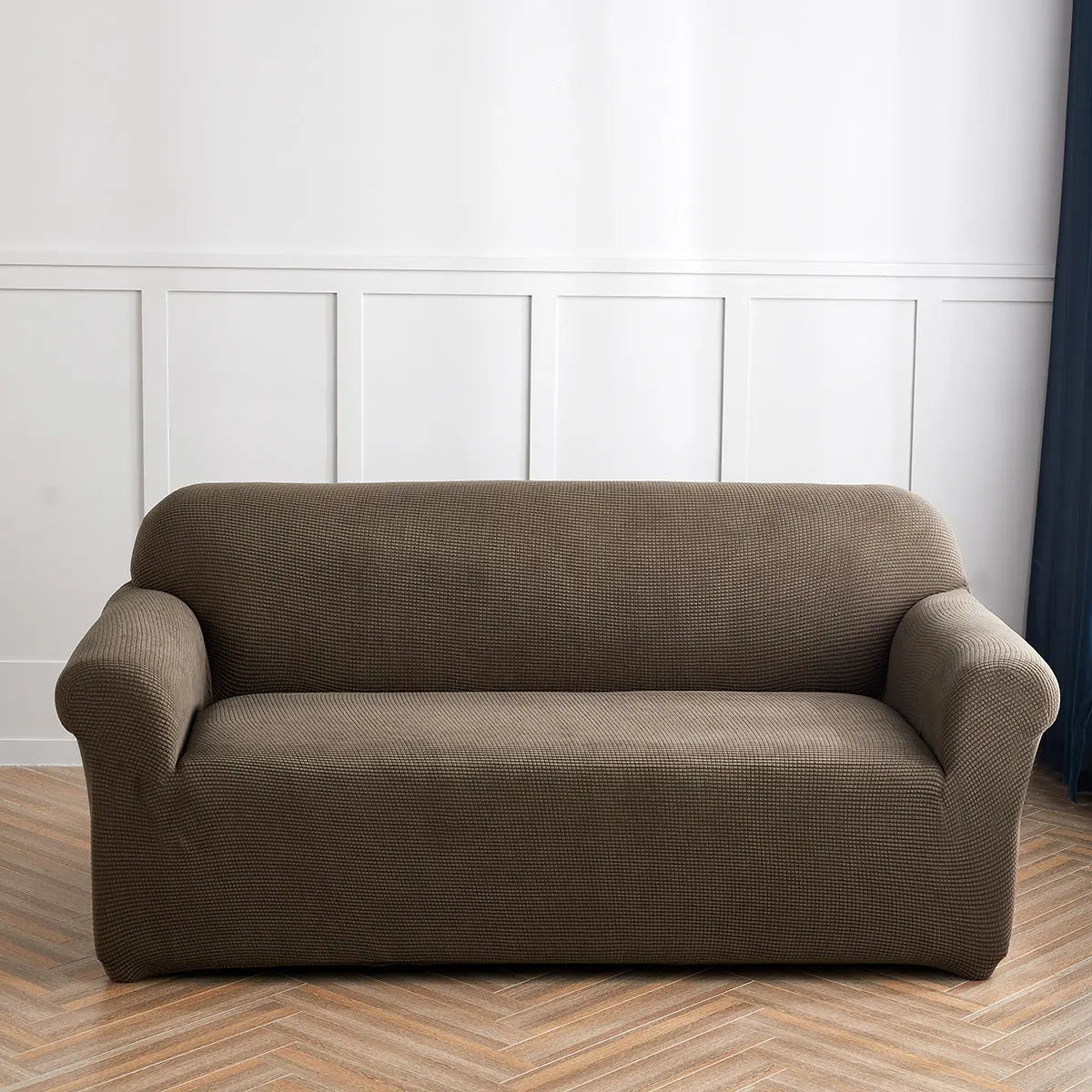 Housse Soderhamn Velours Extensible CORVELIA Light Brown-90To140CM