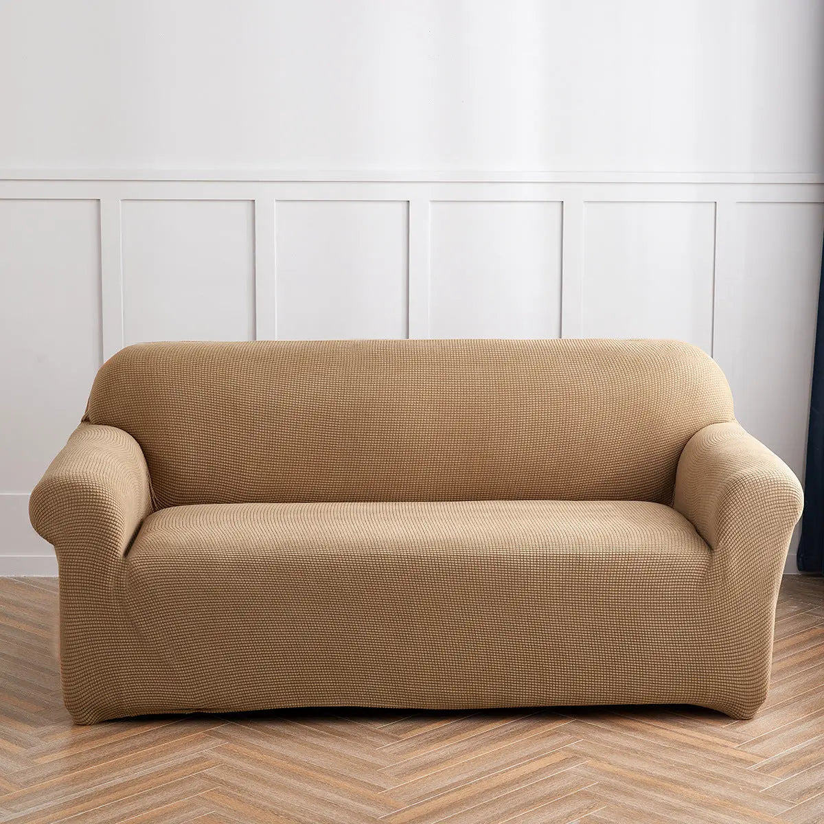 Housse Soderhamn Velours Extensible CORVELIA Khaki-235To290CM