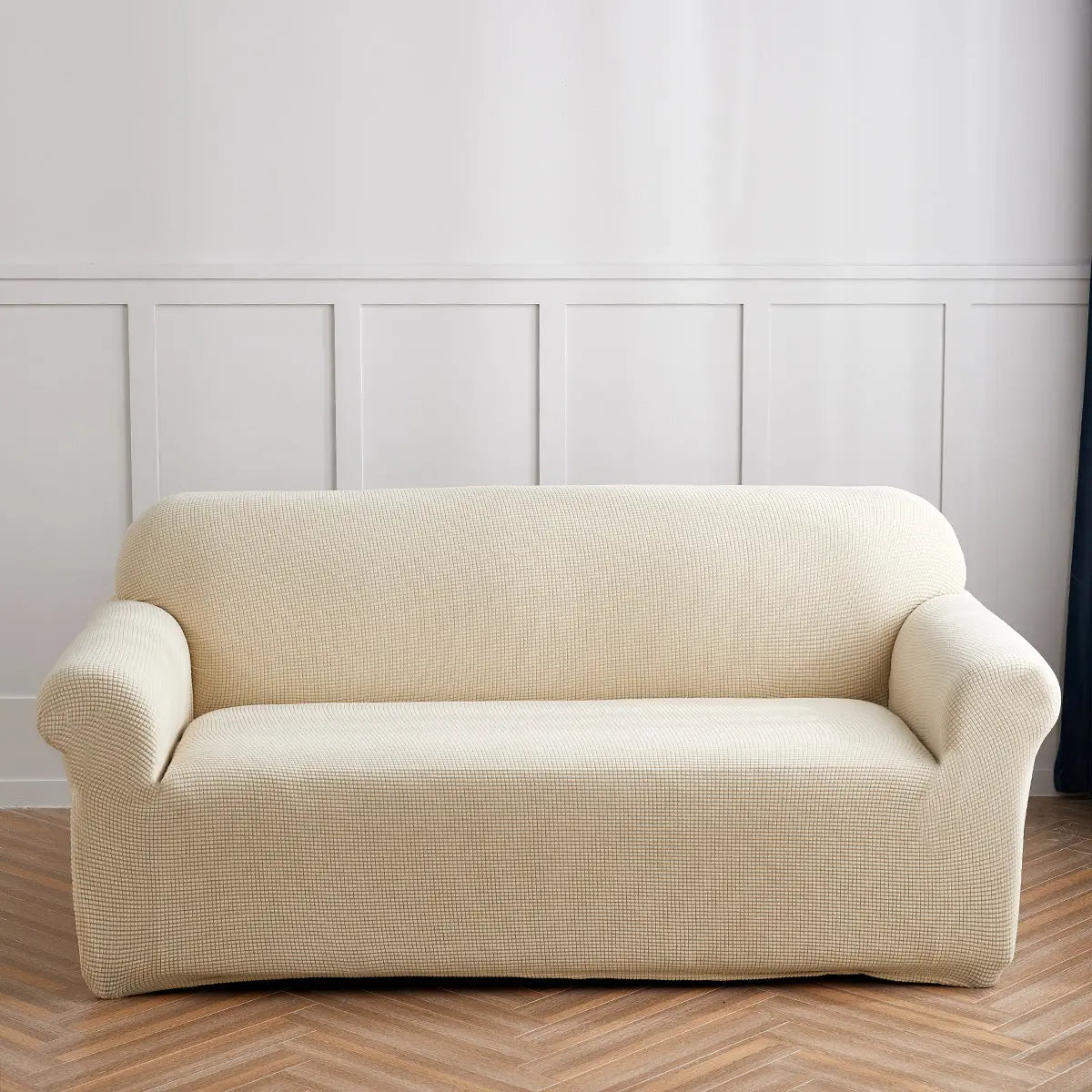 Housse Soderhamn Velours Extensible CORVELIA Light Beige-185To230CM