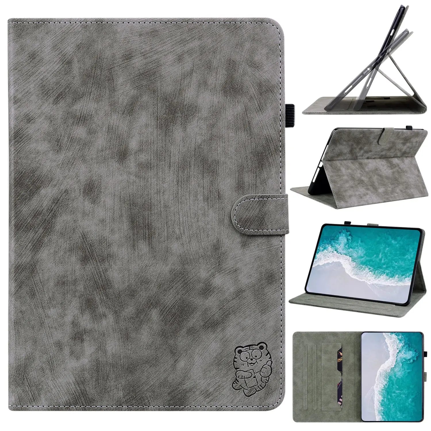 Housse Tablette Cuir Affiné PROTEVA Gray-iPad mini 2021 MINI 6