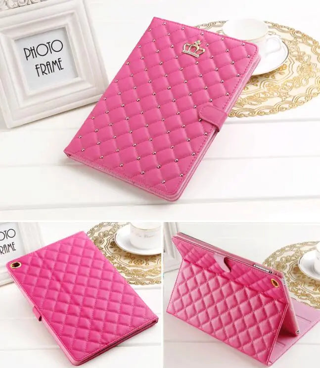 Housse Tablette Cuir Résistant FYLAN Rose Red-Mini123