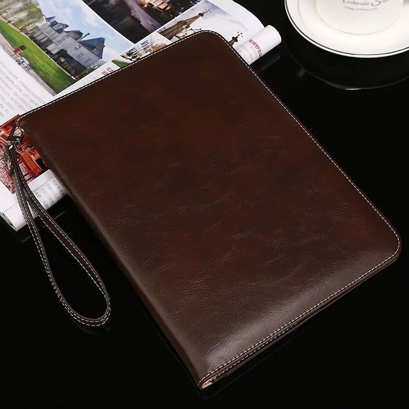 Housse Tablette Imitation Cuir SOMELIA Coffee-IPad 9.7