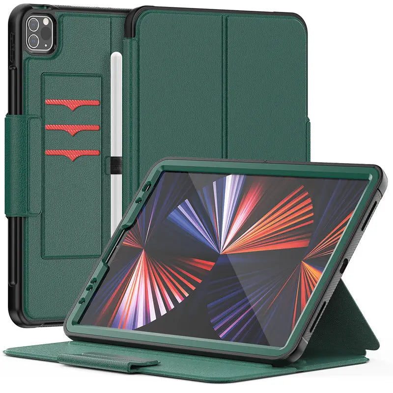 Housse Tablette Silicone Doux FLIPZ Green-IPad Pro 11201820202021Air