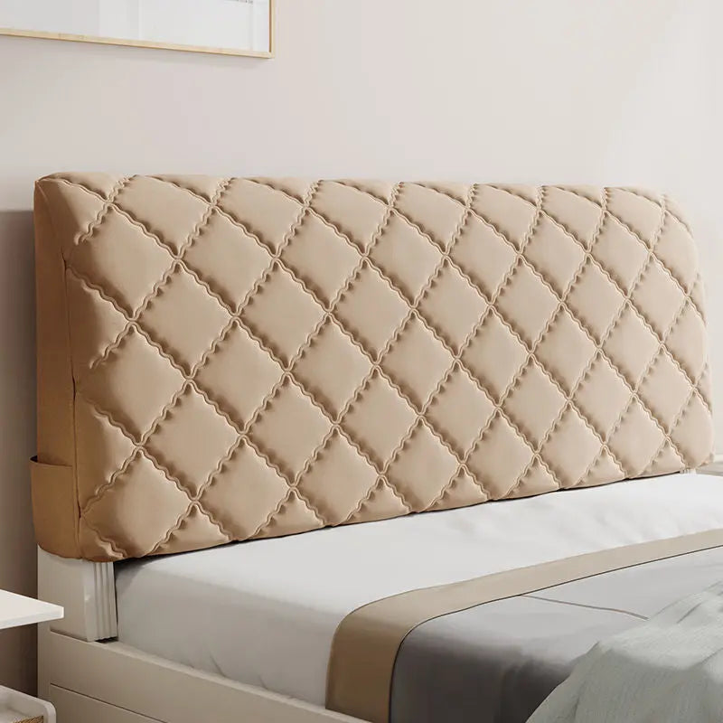 Housse Tête de Lit Coton Moderne **VELARO** Champagne A single sided-1.4M
