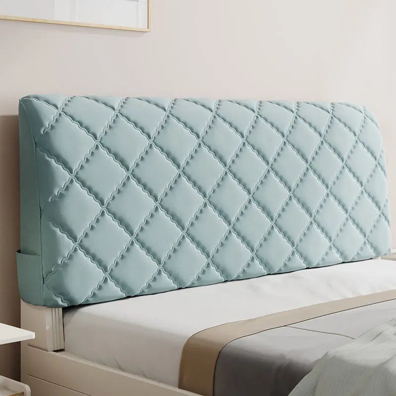 Housse Tête de Lit Coton Moderne **VELARO** Matcha Green A single sided-2.1M