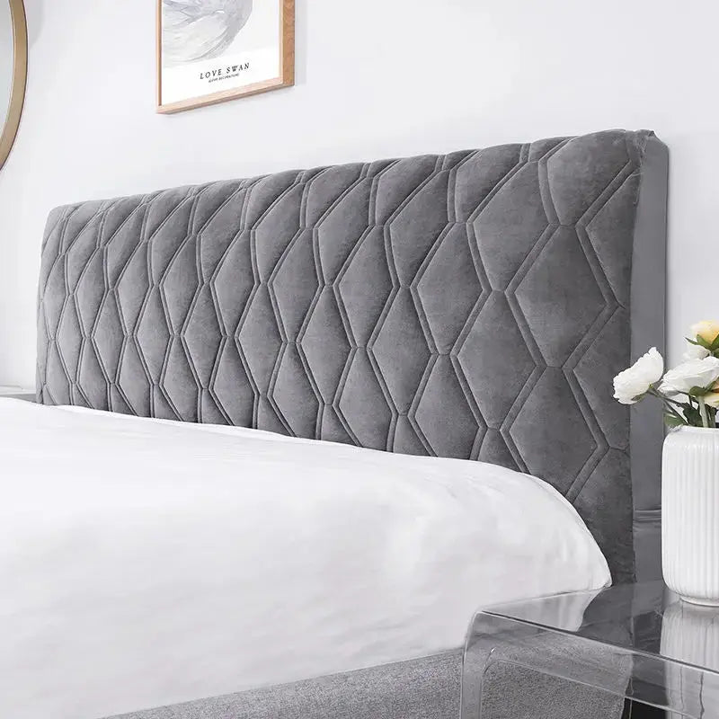 Housse Tête de Lit Velours Épais VELITA Housse de France