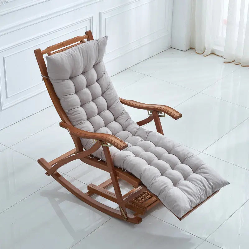 Housse Transat Polyester Universelle REVINA Gray 155X48X8-Thickened Cotton Cushion