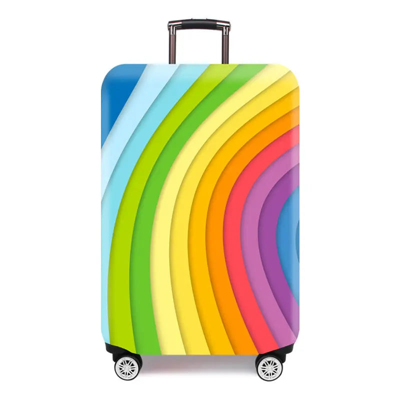 Housse Valise Élastique Résistante ASLAN Colored Stripes-L