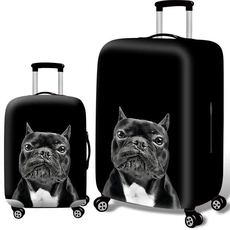 Housse Valise Polyester Résistante CATRUX Black Background Dog-S