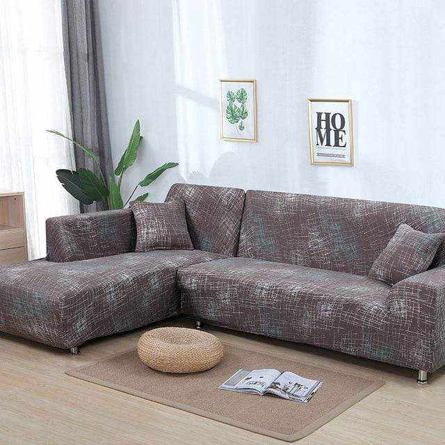 Housse canapé d'angle extensible et résistante SCORNER - Housse De France