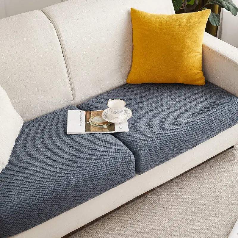 Housse Assise Canapé Extensible BRIVINE Metal grey-L