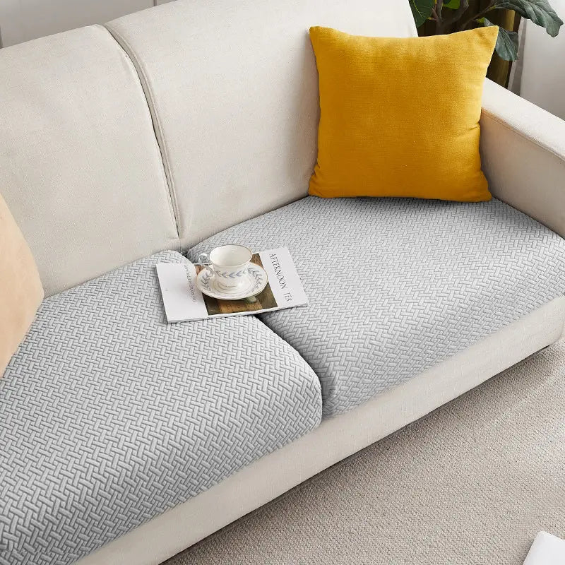 Housse Assise Canapé Extensible BRIVINE Light Grey-Plus M
