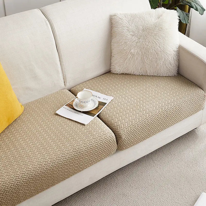 Housse Assise Canapé Extensible BRIVINE Light camel color-Plus L