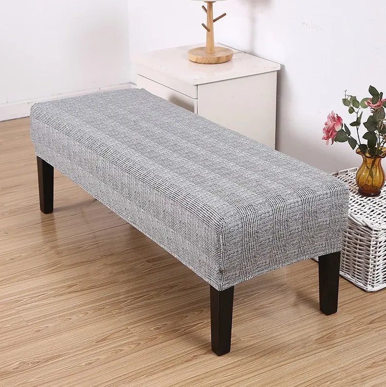Housse de Banquette Élastique HEXO Light Gray-125 × 4 × 30cm