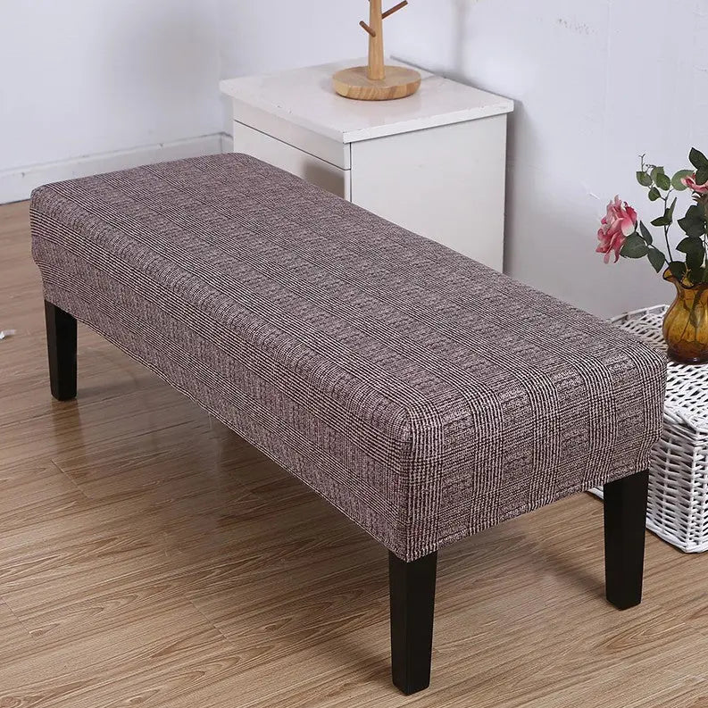 Housse de Banquette Élastique HEXO Fashion Coffee-75 × 85 × 30cm