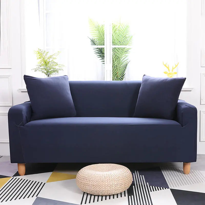 Housse de Canapé Extensible STRETCHY Navy Blue-L
