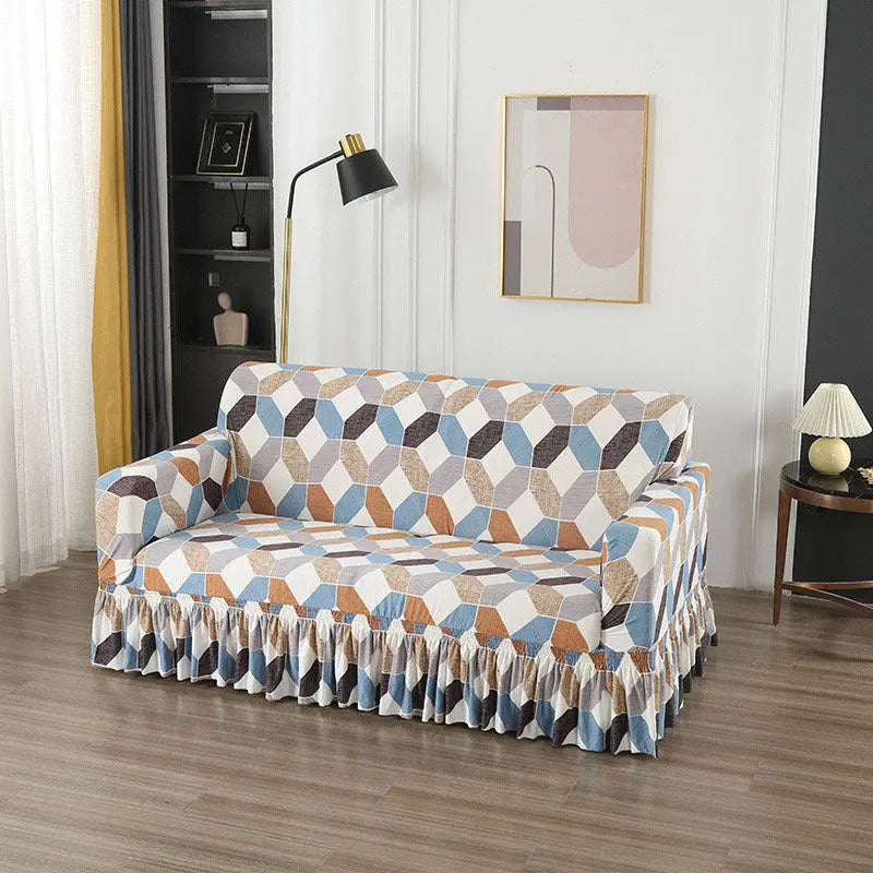 Housse de Canapé Universelle QUOVA Colour Geometry-Double Size 145 185cm