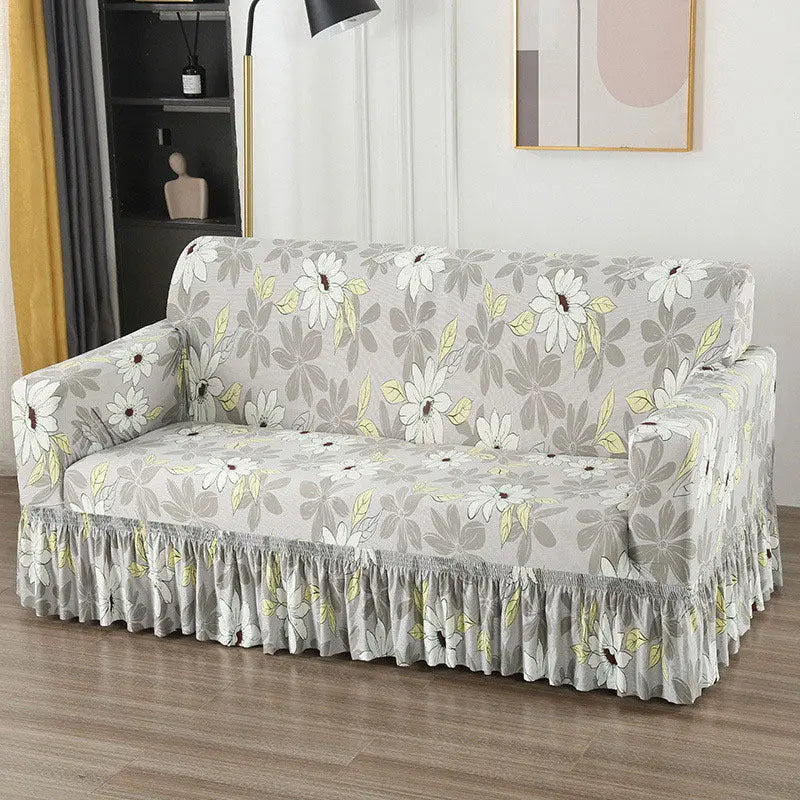 Housse de Canapé Universelle QUOVA Thick Flowers-Double Size 145 185cm