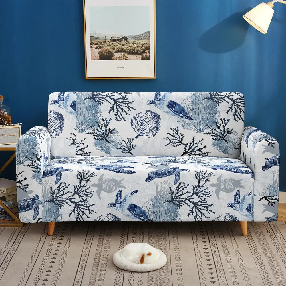 Housse de Canapé Élastique Ocean WAVES Ahw24-90x140cm One Seat