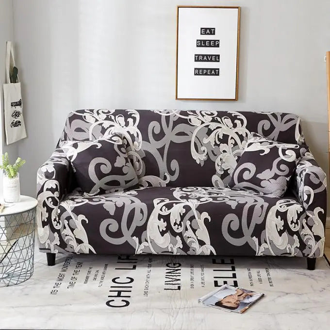 Housse de Canapé Élastique ZELDO Royal Style-145to185 Double