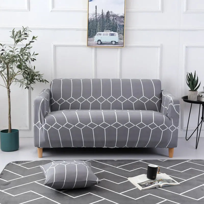Housse de Canapé Extensible GEOFORM Blog-235to300 Four seat