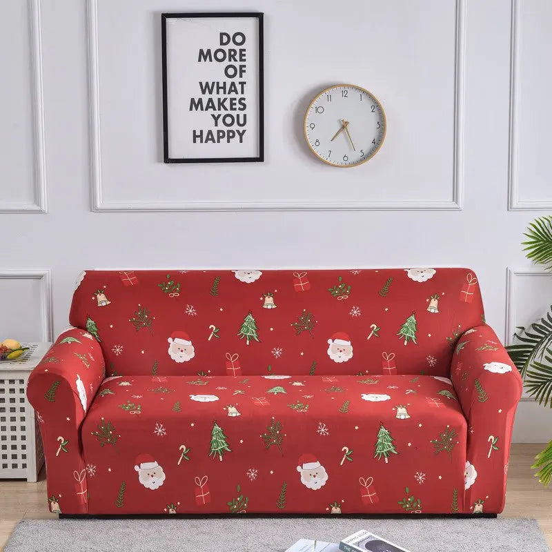 Housse de Canapé Extensible GEOFORM Merry Christmas-90to140 Single Seat