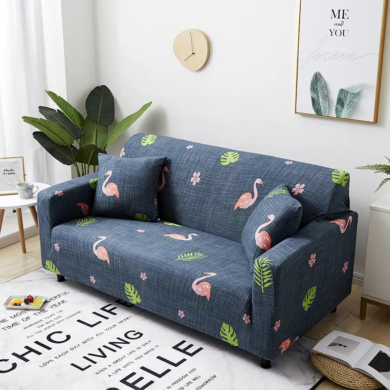 Housse de Canapé Extensible UNIVERSO Flamingo-L
