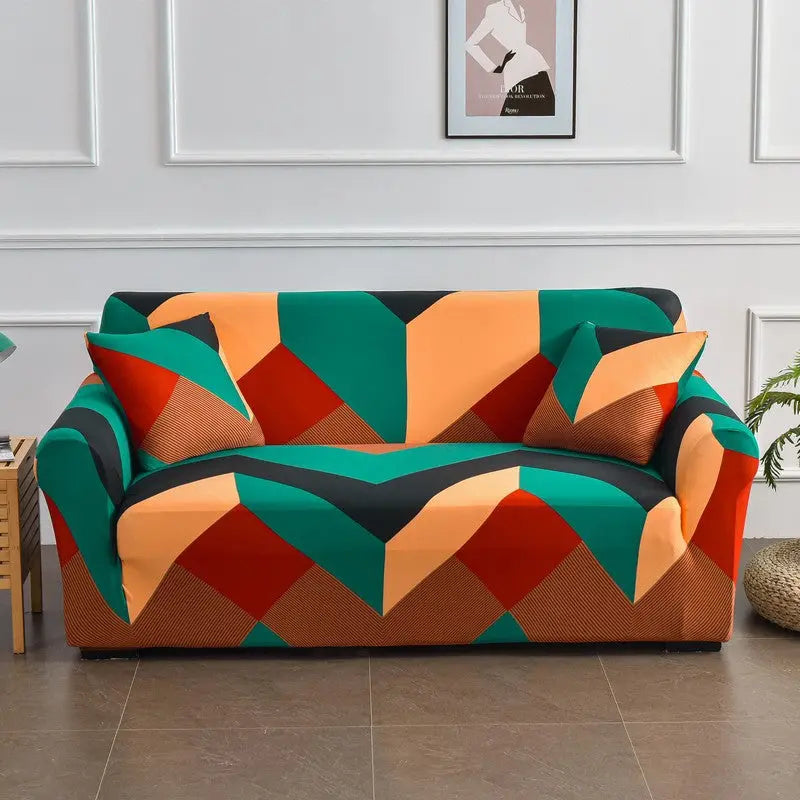 Housse de Canapé Imprimé FLEURIA Bohemian-Double Seat