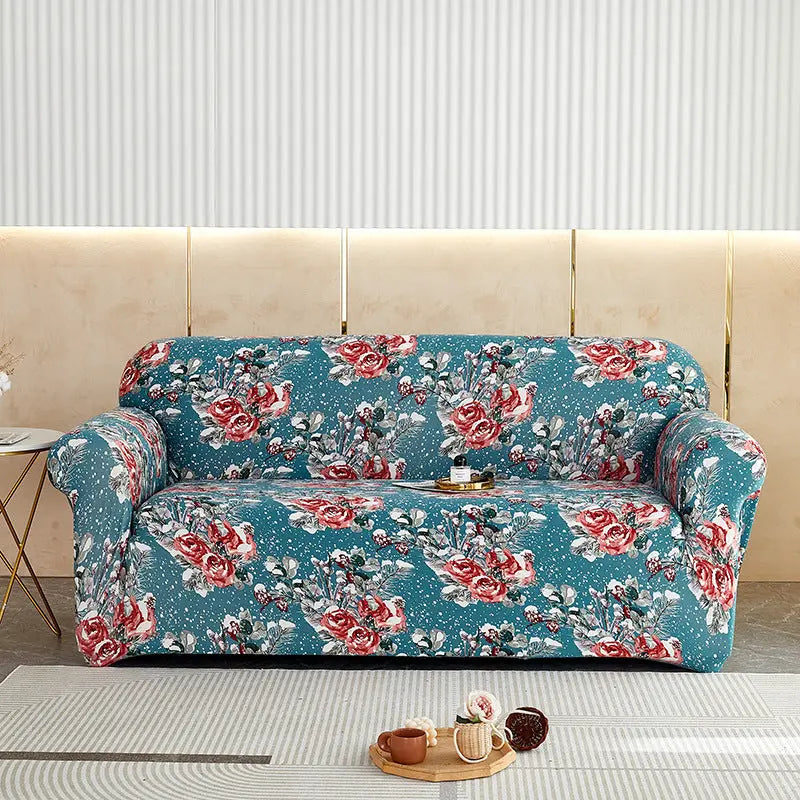 Housse de Canapé Imprimée ELASTIK Huayang-For Three Person Sofa