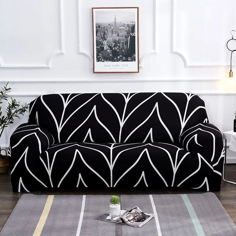 Housse de Canapé Moderne ARLEEN Black style-Double