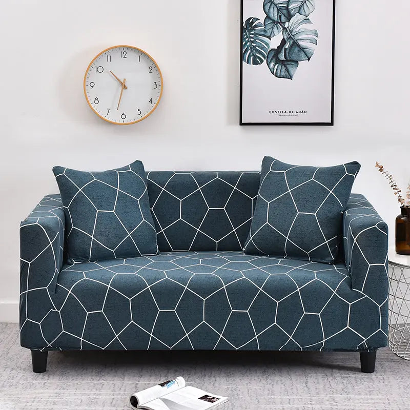 Housse de Canapé Moderne ARLEEN Football grid-Double