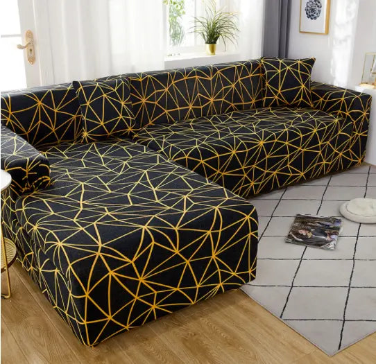 Housse de Canapé Stretch DotLife Oblique grid-45x45cm Pillowcase 2Pcs