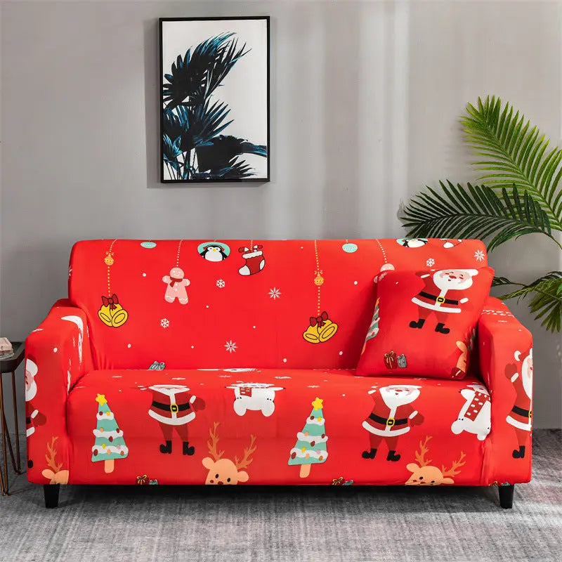 Housse de Canapé Stretch Polyester NYTANO Red-L