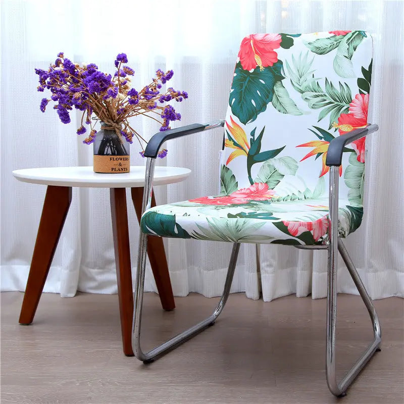 Housse de Chaise Ergonomique LUMINO Safflower green leaves-S