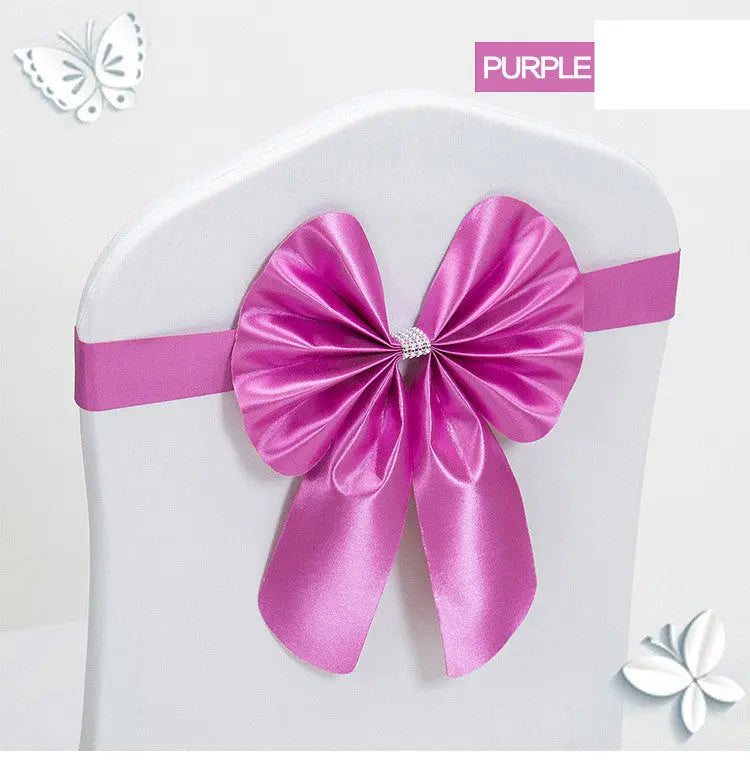 Housse de Chaise Mariage Élégante FLORINA Purple