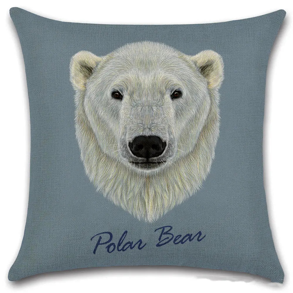 Housse de Coussin Animal Nordique LINNO Style7-45x45cm